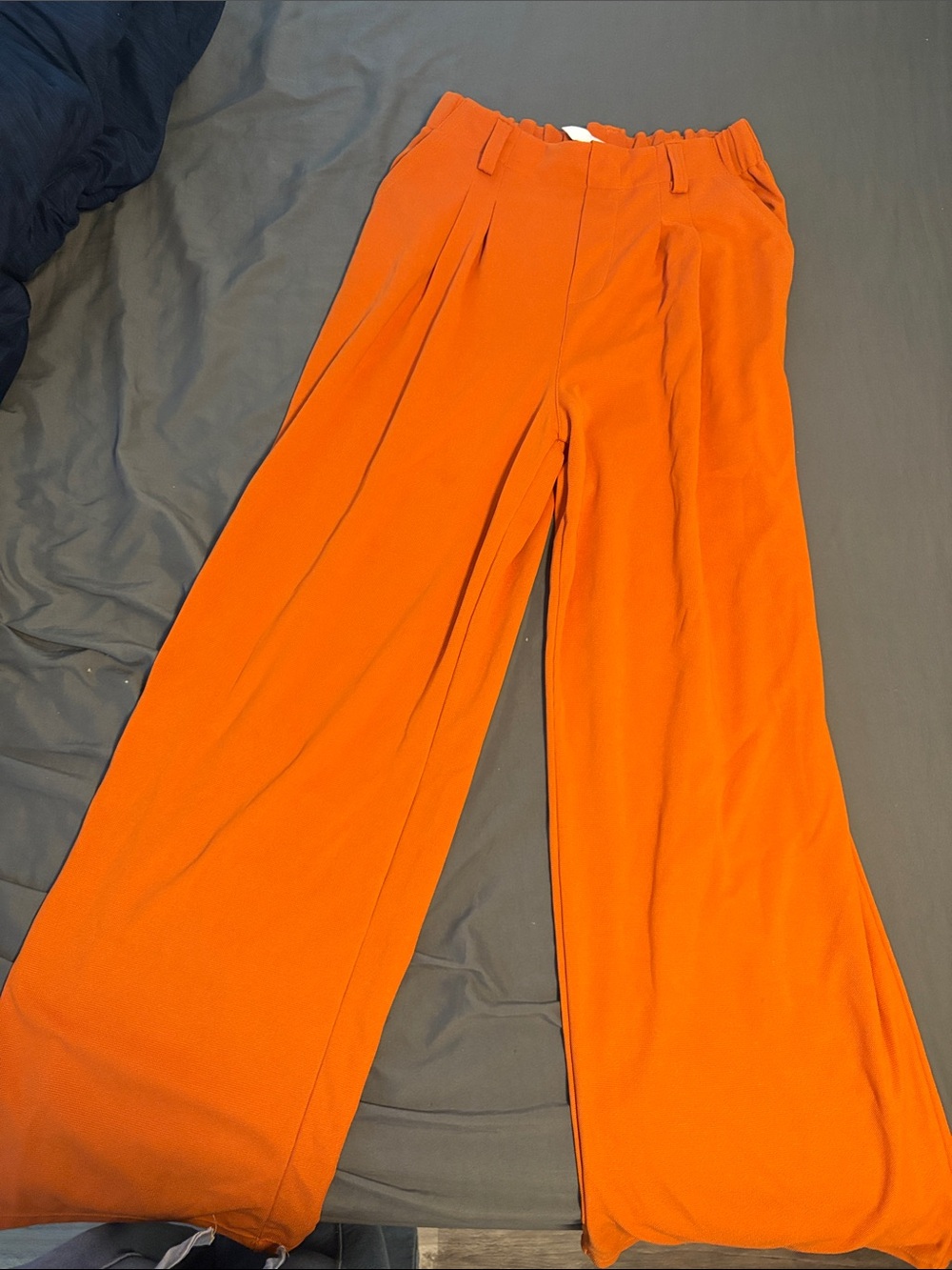 HALARA Wide Leg High Waist Pants - Orange